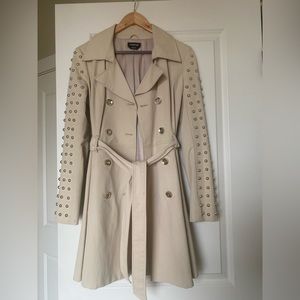 Studded trench coat by Bebe